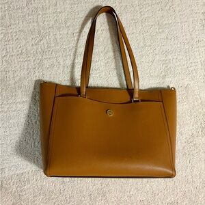 Michael Kors Elegant Tan Leather Tote Bag